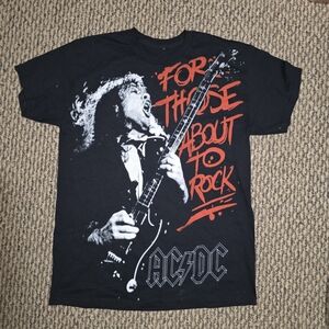 Liquid Blue AC/DC Black Graphic T-Shirt